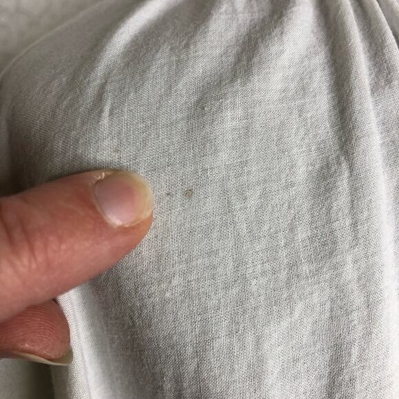 Sundance white geometric eyelet popover tunic top size Large - Picture 9 of 16